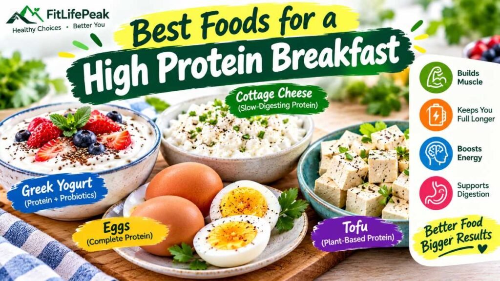Top whole food ingredients for a high protein breakfast menu