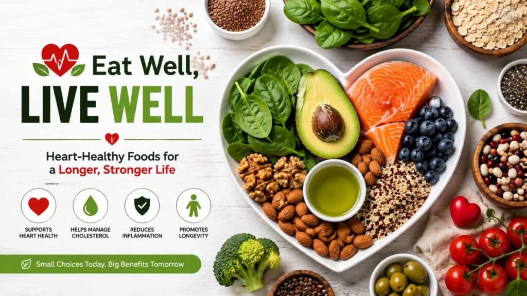 Nutrient-dense everyday foods showing the importance of healthy eating habits.