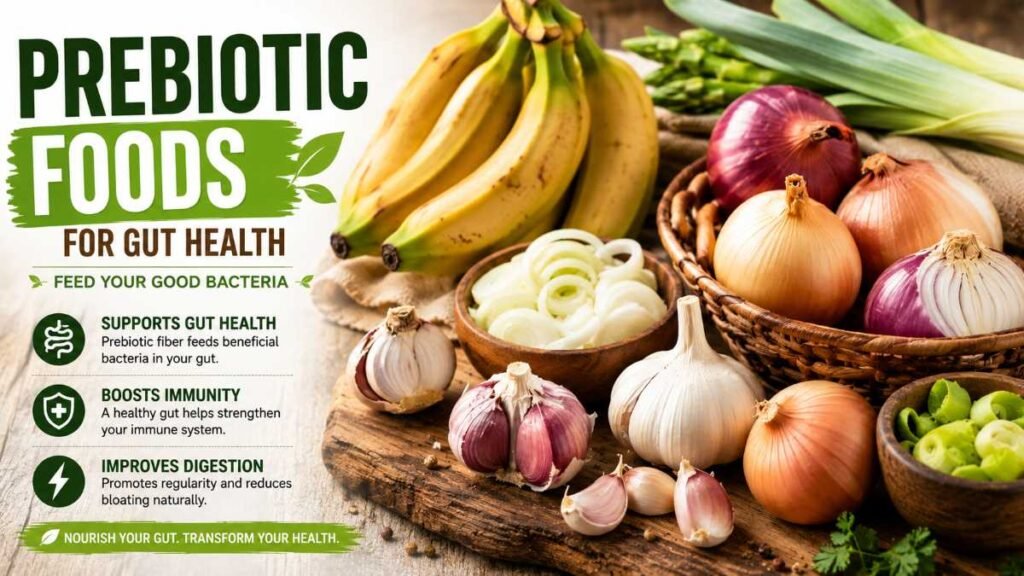 prebiotic onions and garlic from a high fiber foods list