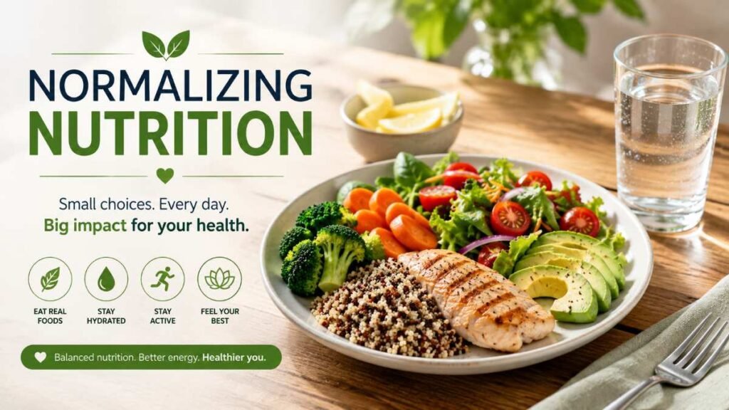 Simple whole food meal summarizing the importance of healthy eating habits.