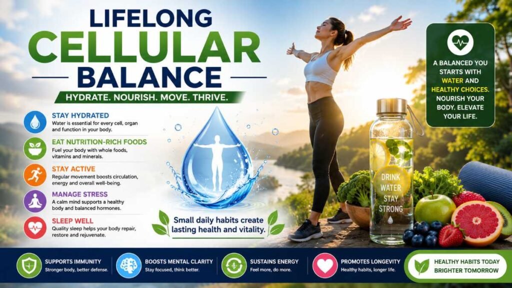 Healthy lifestyle avoiding 10 signs of dehydration