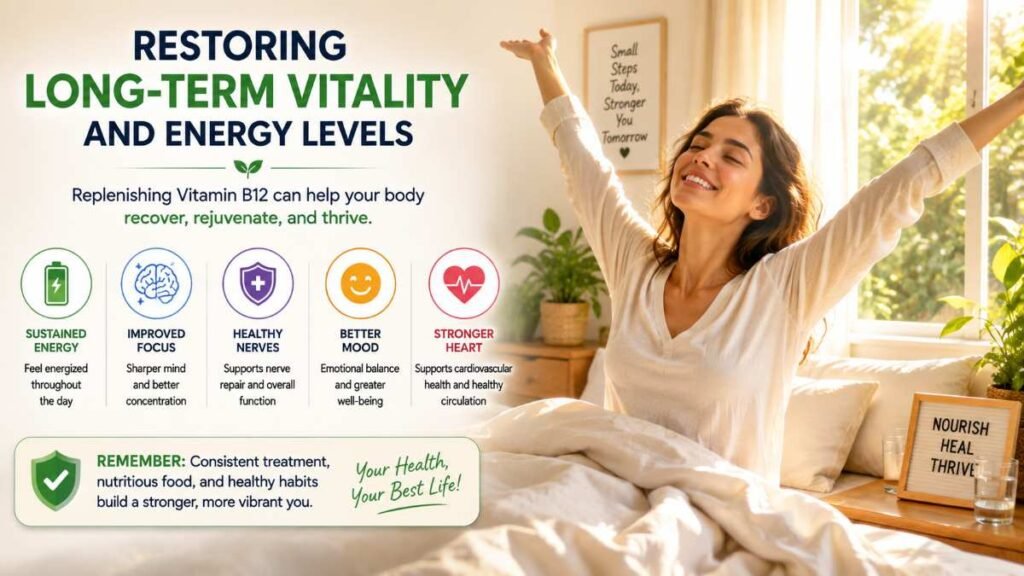 Person enjoying renewed physical energy and mental clarity after resolving vitamin b12 deficiency symptoms.