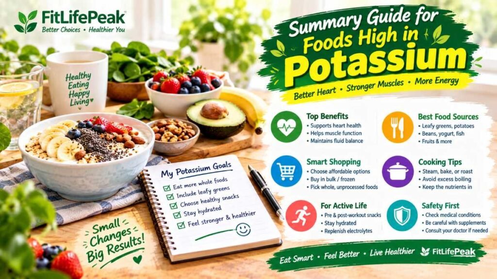 A simple balanced routine incorporating foods high in potassium for daily energy