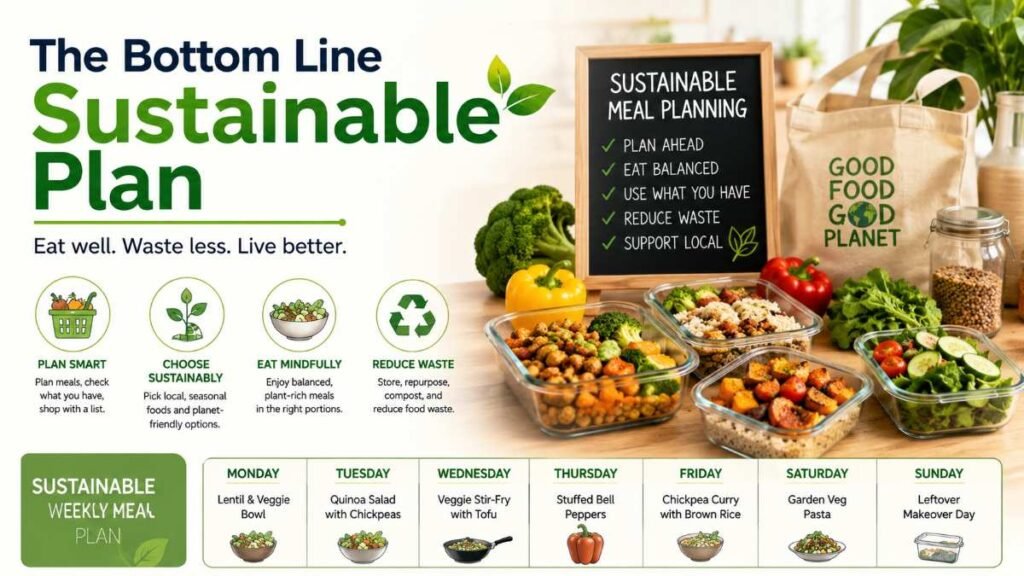 best way to plan meals for the week sustainable plan