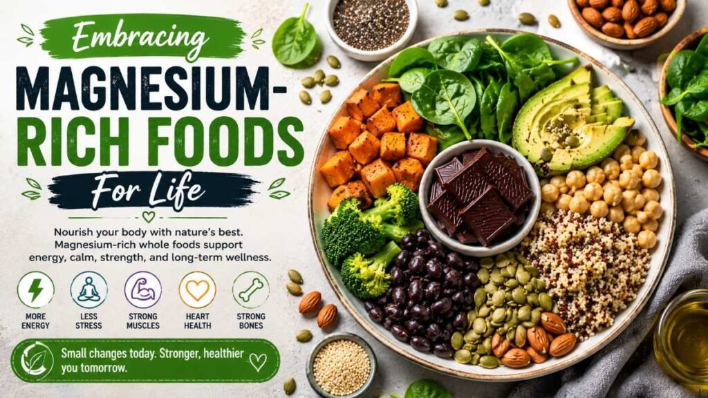Lifelong vitality through sustainable magnesium-rich foods habits