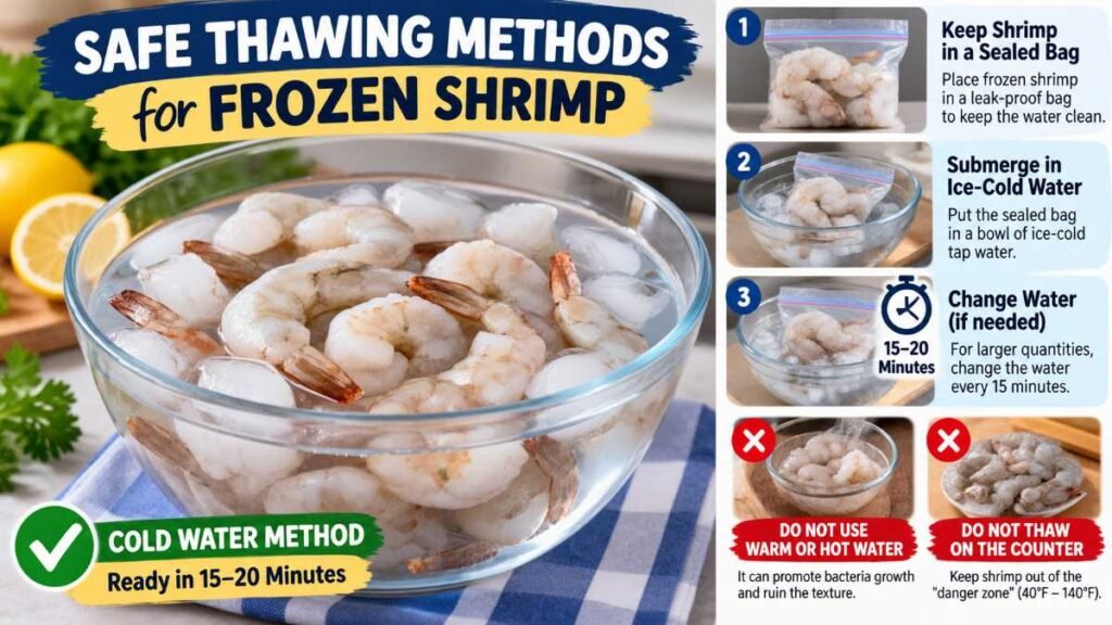 Safe thawing guide for healthy shrimp dinner recipes