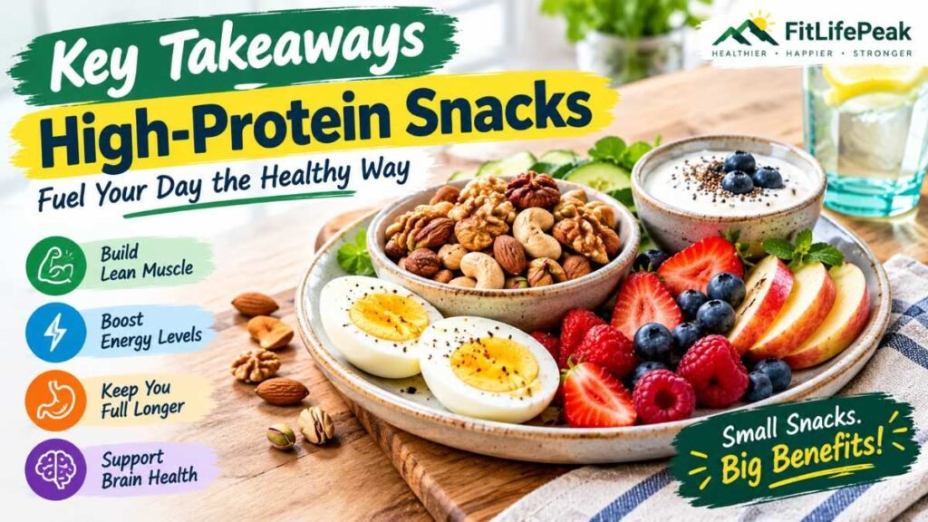 Summary of simple daily high-protein snacks for steady energy