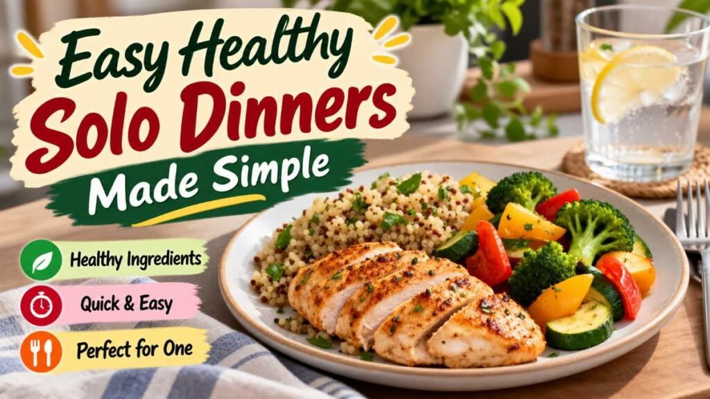 Delicious homemade single-serve meal showcasing healthy dinner recipes for one